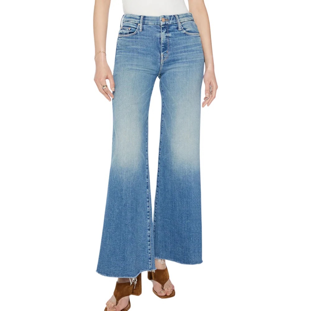 MOTHER Light Blue High-Waist Flare Jeans - Picture 2 of 11